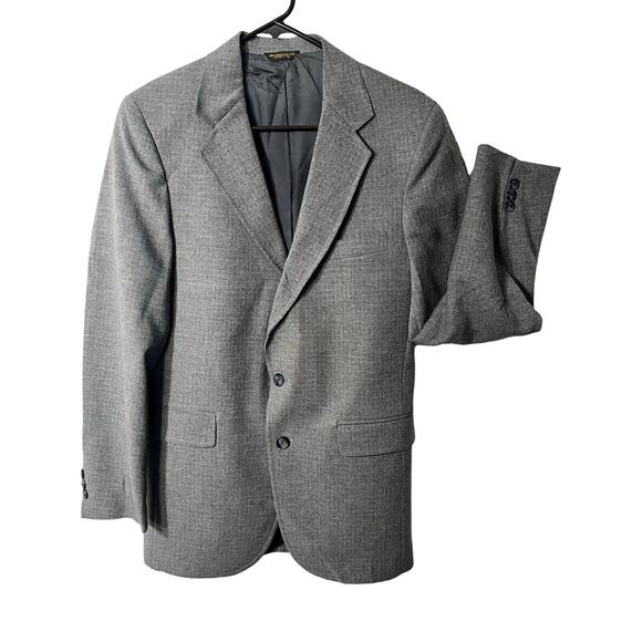 Levis Action Suit Jacket Mens Size 38R Gray Single Breasted Authentic Vintage - Picture 1 of 7